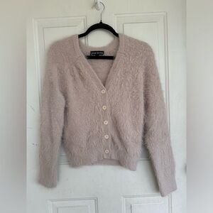 CATHERINE MALANDRIN extremely soft fluffy button up top Size S